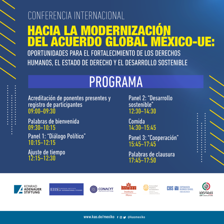 Conferencia Internacional «Hacia la Modernización del Acuerdo Global México-UE»