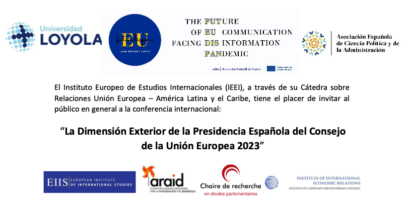 Conferencia internacional: “La Dimensión Exterior de la Presidencia Española del Consejo de la Unión Europea 2023”